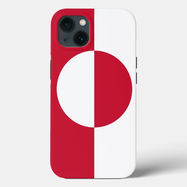 Patriotic Apple Case Mate, Grönländische Flagge (Rückseite)