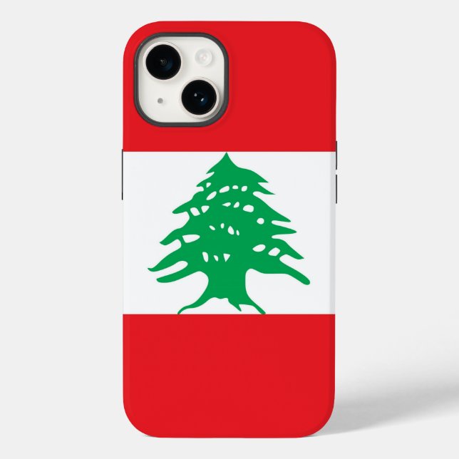 Patriotic Apple Case-Mate, Libanon-Fahndungsmitgli Case-Mate iPhone 14 Hülle (Rückseite)