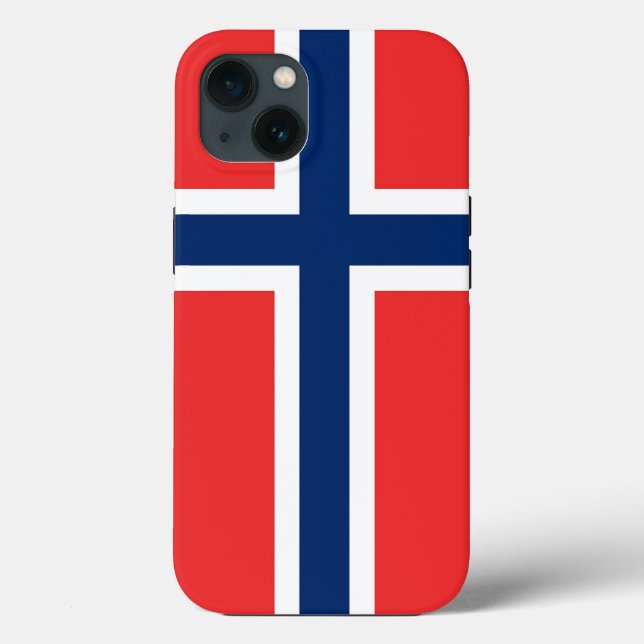 Patriotic Apple Case Mate, norwegische Flagge (Rückseite)