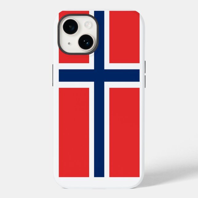 Patriotic Apple Case-Mate, norwegische Flagge Case (Rückseite)