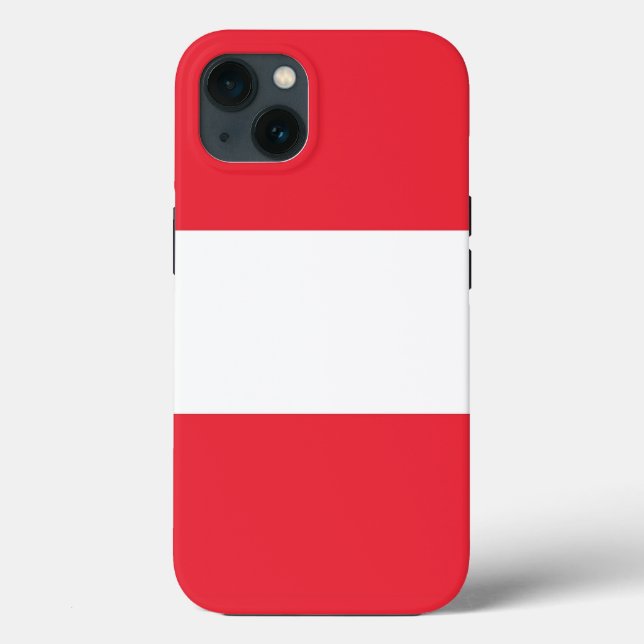 Patriotic Apple Case Mate, österreichische Flagge (Rückseite)