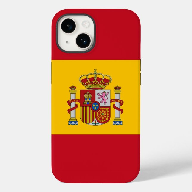 Patriotic Apple Case-Mate, Spanienflagge Case-Mate iPhone 14 Hülle (Rückseite)