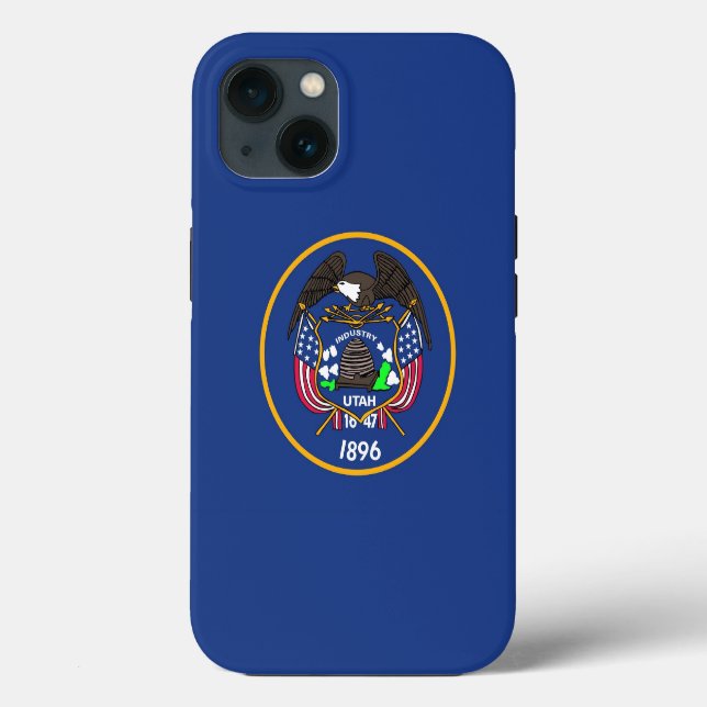 Patriotic Apple Case-Mate, Utah-Flagge Case-Mate iPhone Hülle (Rückseite)