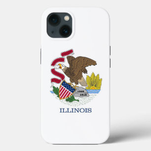 Patriotic Apple iPhone 13 Case-Mate, Illinois-Flag Case-Mate iPhone Hülle