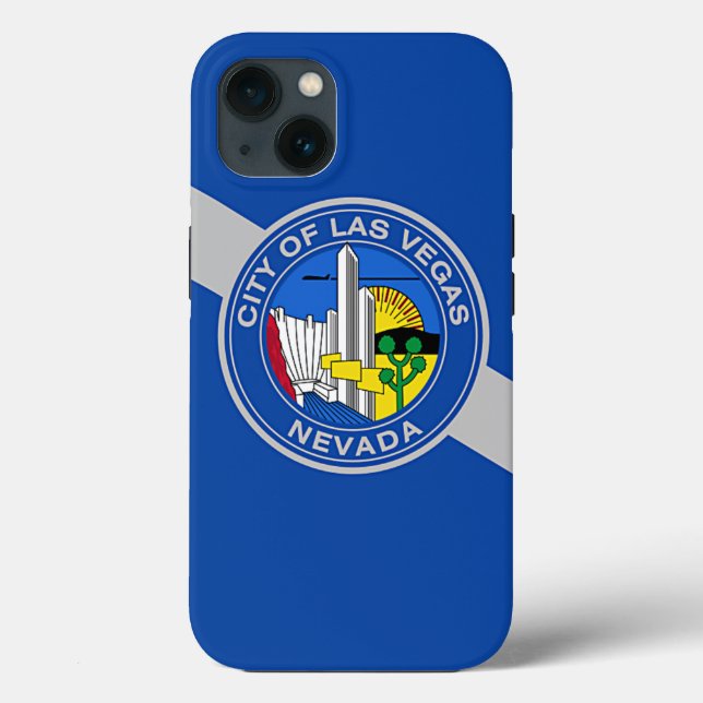 Patriotic Apple iPhone 13 Case-Mate, Las Vegas Case-Mate iPhone Hülle (Rückseite)