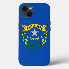 Patriotic Apple iPhone 13 Case-Mate, Nevada Flag Case-Mate iPhone Hülle