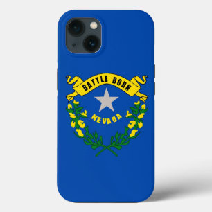 Patriotic Apple iPhone 13 Case-Mate, Nevada Flag Case-Mate iPhone Hülle