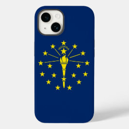Patriotic Apple iPhone 14 Case-Mate, Indiana Flag Case-Mate iPhone 14 Hülle