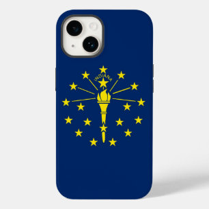 Patriotic Apple iPhone 14 Case-Mate, Indiana Flag Case-Mate iPhone 14 Hülle