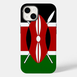 Patriotic Apple iPhone 14 Case-Mate Kenya Flagge Hülle