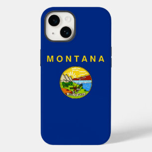 Patriotic Apple iPhone 14 Case-Mate, Montana Flag Case-Mate iPhone 14 Hülle