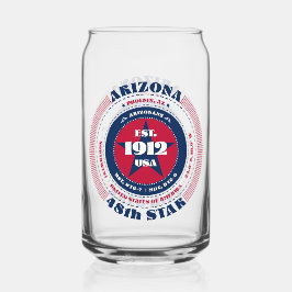 Patriotic Arizona Typografie Trinkbehälter Set Dosenglas