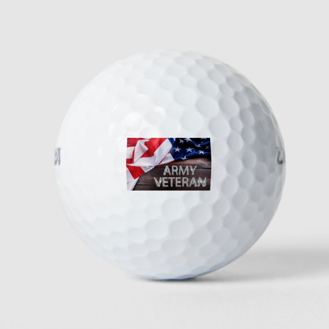 Patriotic "Army Veteran" Golfball (Vorderseite)