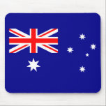 Patriotic Australian Flag Mouse Pad Mousepad<br><div class="desc">Die Nationalflagge Australiens.</div>