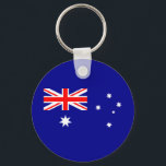 Patriotic Australian Flag Schlüsselanhänger<br><div class="desc">Die Nationalflagge Australiens.</div>