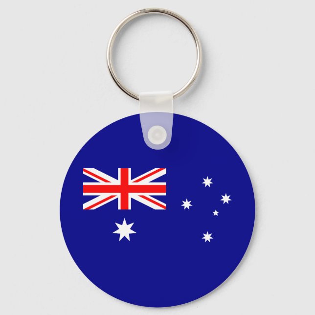 Patriotic Australian Flag Schlüsselanhänger (Vorderseite)