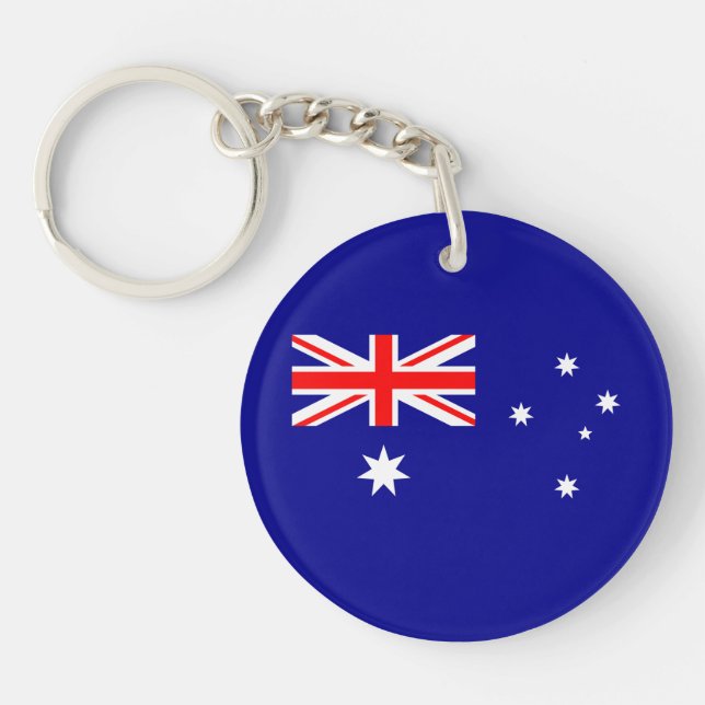 Patriotic Australian Flag Schlüsselanhänger (Vorderseite)