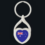 Patriotic Australian Flag Schlüsselanhänger<br><div class="desc">Die Nationalflagge Australiens.</div>