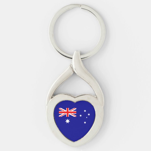 Patriotic Australian Flag Schlüsselanhänger (Vorderseite)
