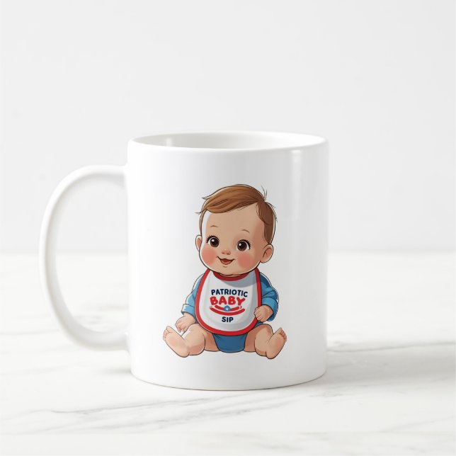 Patriotic Baby Sip Mug Kaffeetasse (Links)