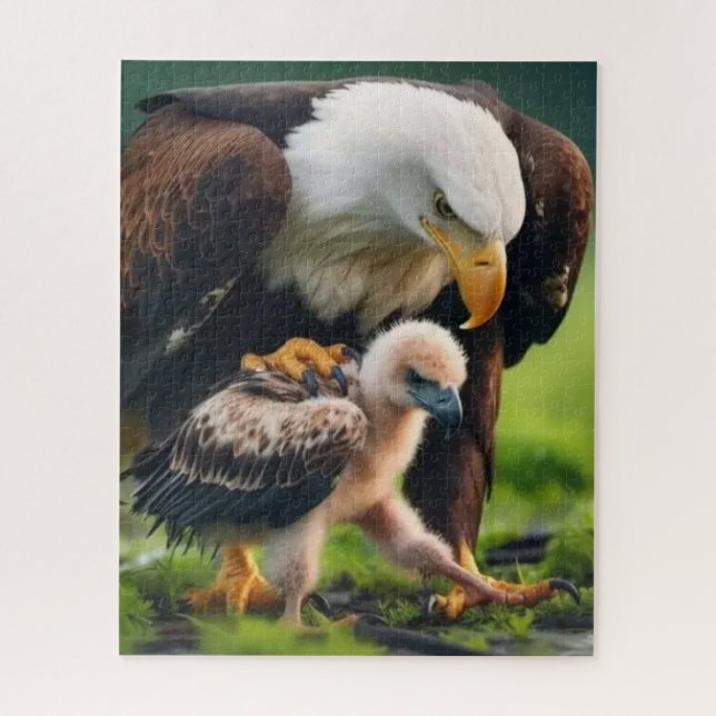 Patriotic Bald Eagle Father's Day Wildlife Gift (Vertikal)