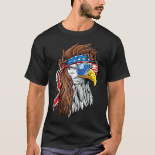 Patriotic Bald Eagle Mullet Usa American Flag 4. T-Shirt