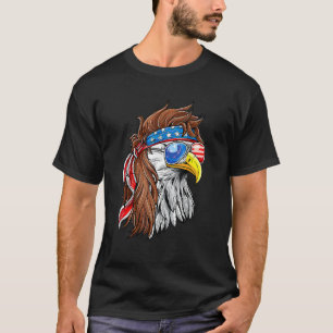 Patriotic Bald Eagle Mullet Usa American Flag 4. T-Shirt