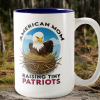Patriotic Bald Eagle Nest Fierce American Mama USA