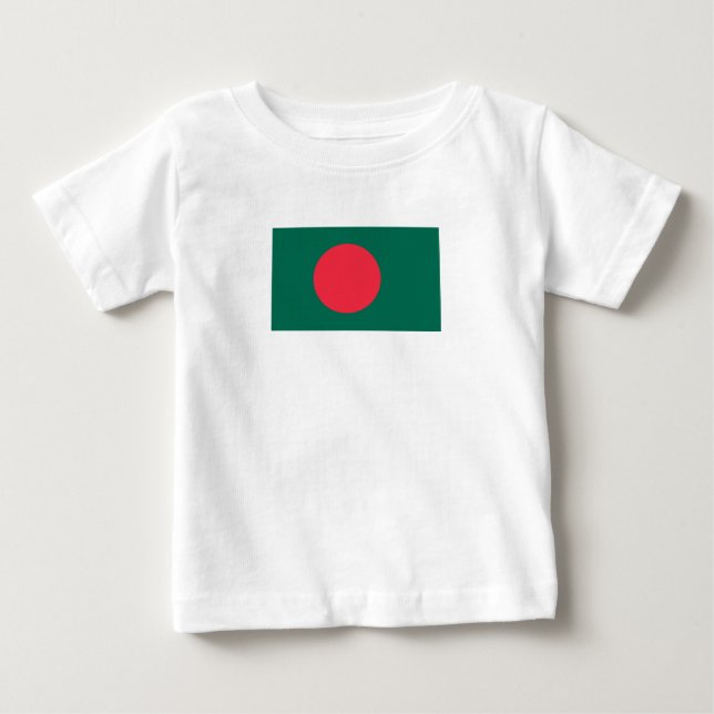 Patriotic Bangladeshi Flag Baby T - Shirt (Vorderseite)