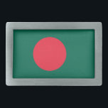 Patriotic Bangladeshi Flag Belt Buckle Rechteckige Gürtelschnalle<br><div class="desc">Die Nationalflagge von Bangladesch.</div>