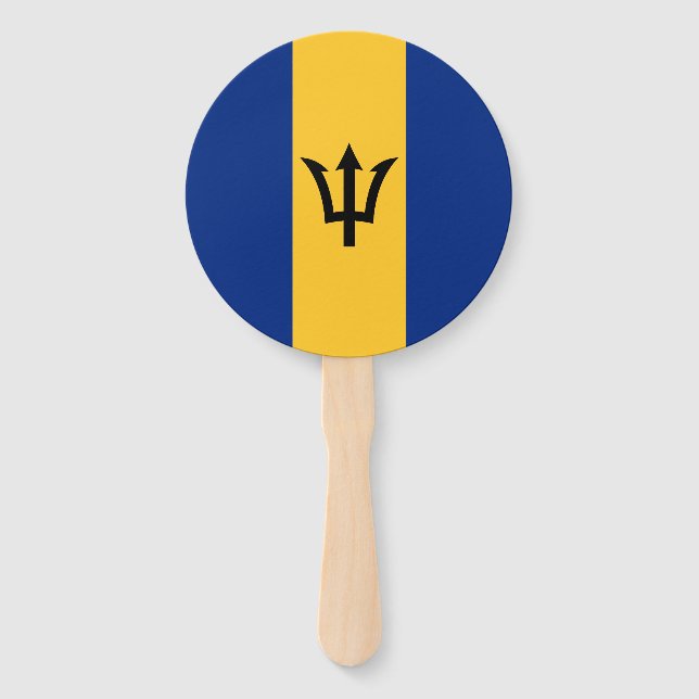 Patriotic Barbados Flag Fächer (Vorderseite)