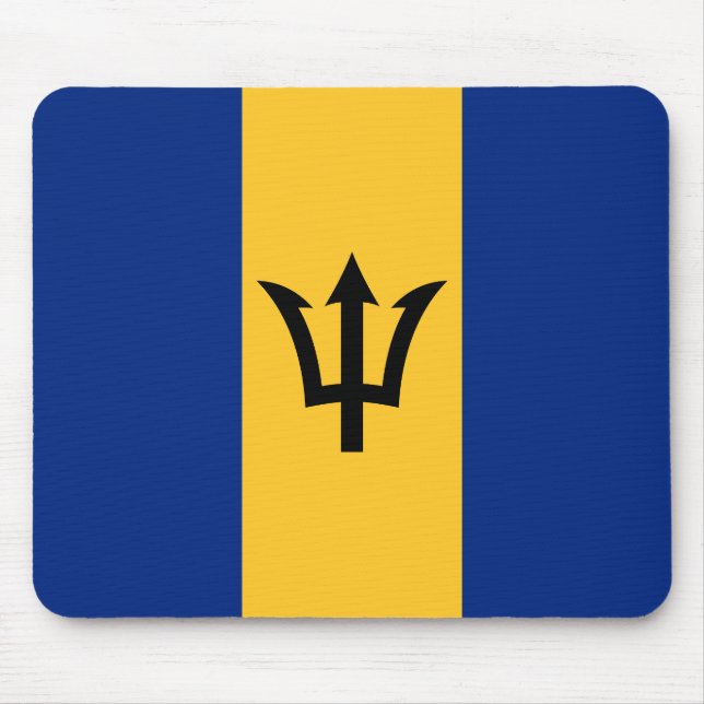 Patriotic Barbados Flag Mousepad (Vorne)