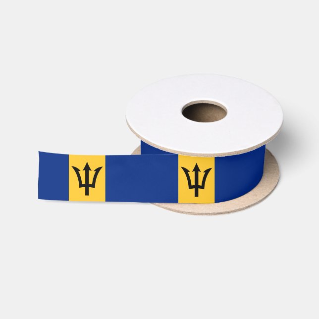 Patriotic Barbados Flag Satinband (Spule)