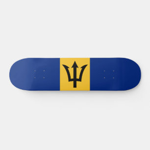 Patriotic Barbados Flag Skateboard