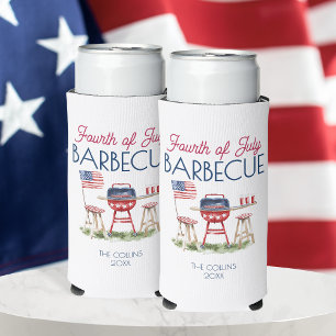 Patriotic Barbecue Flag 4. Juli Sommer Party Selters Dosenkühler
