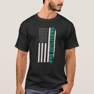 Patriotic Barber Hair Stylist Friseur Hairstyl T-Shirt