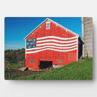 Patriotic Barn Fotoplatte