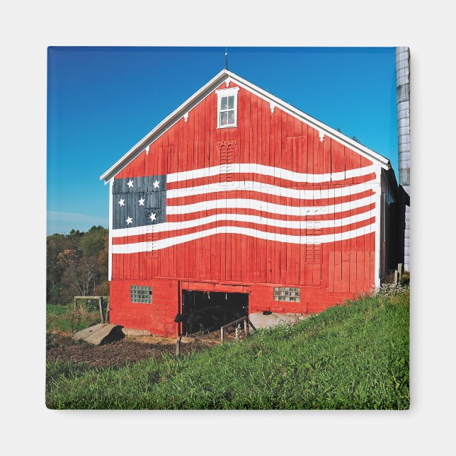 Patriotic Barn Magnet (Vorne)