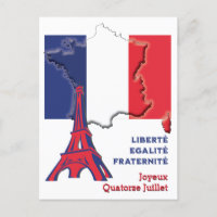 Patriotic BASTILLE DAY Französische Flagge