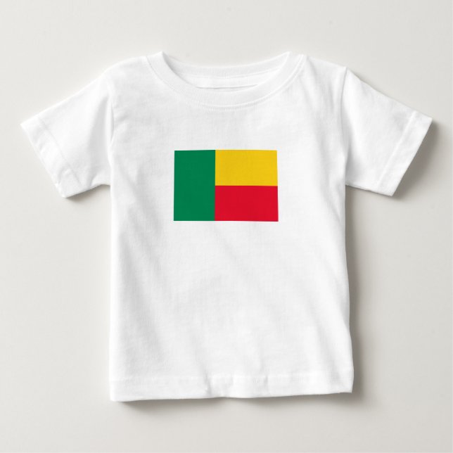 Patriotic Benin Flag Baby T-shirt (Vorderseite)