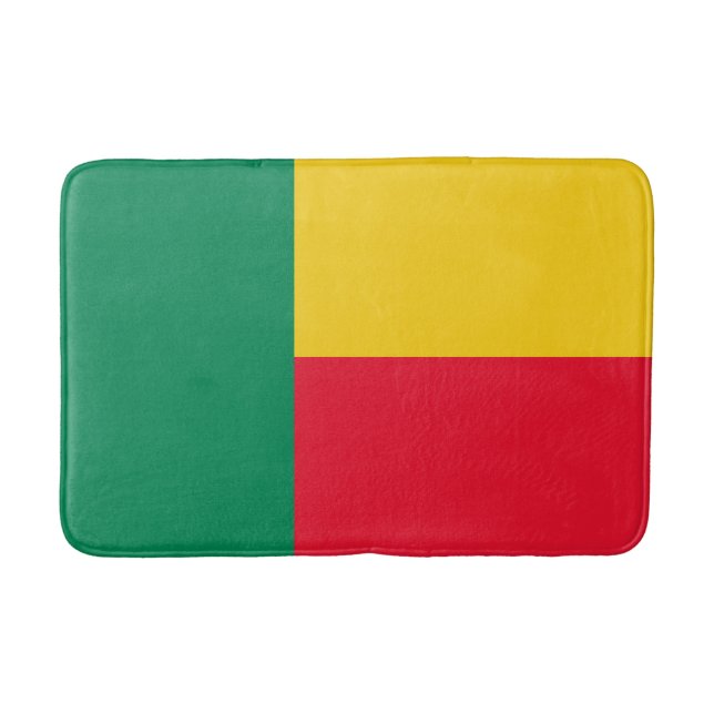 Patriotic Benin Flag Badematte (Vorderseite)