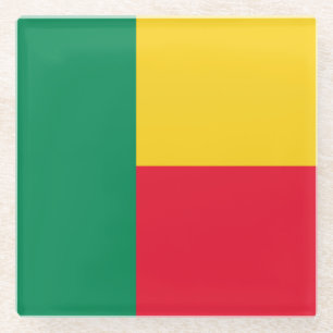 Patriotic Benin Flag Glasuntersetzer