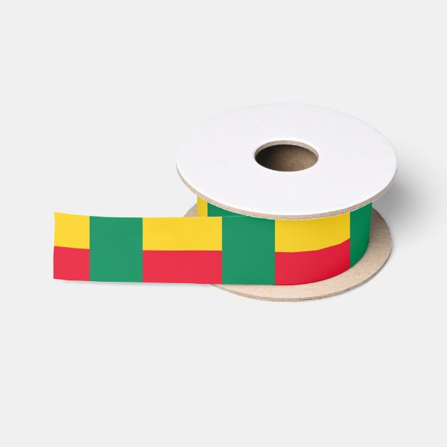 Patriotic Benin Flag Satinband (Spule)