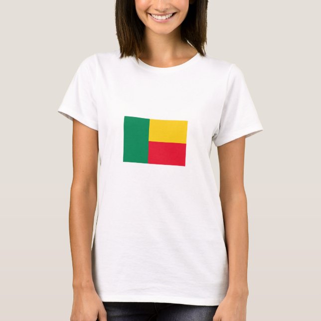Patriotic Benin Flag T-Shirt (Vorderseite)