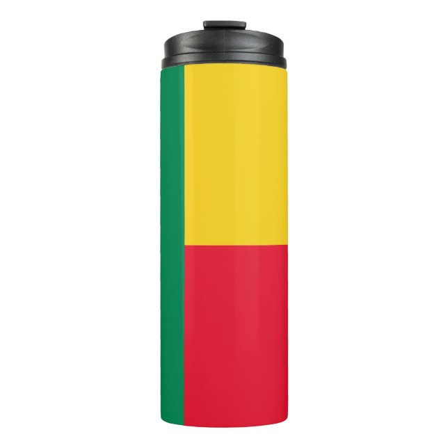 Patriotic Benin Flag Thermosbecher (Vorderseite)