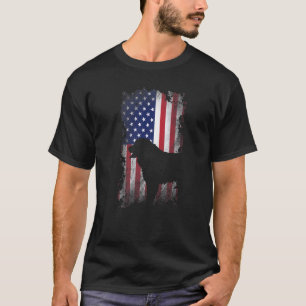 Patriotic Bernese Mountain American Flag Cooler Hu T-Shirt