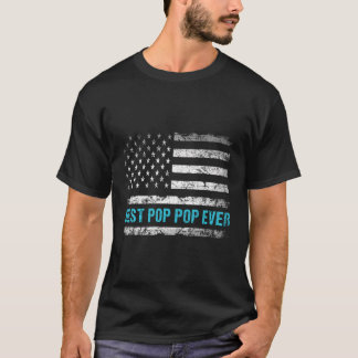 Patriotic Best Pop Pop je mit amerikanischer Flagg T-Shirt