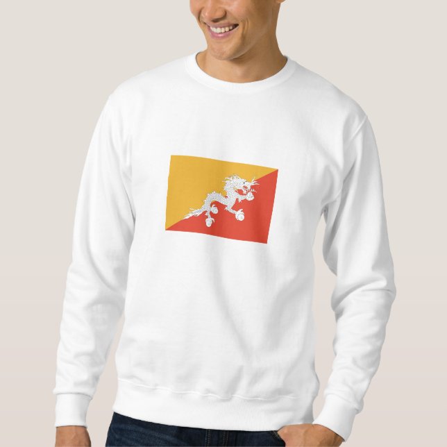 Patriotic Bhutan Flag Sweatshirt (Vorderseite)