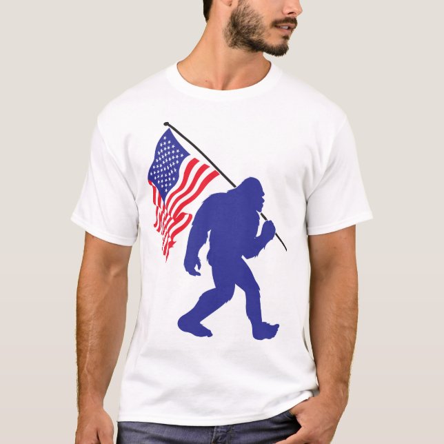 Patriotic Big Foot T-Shirt (Vorderseite)