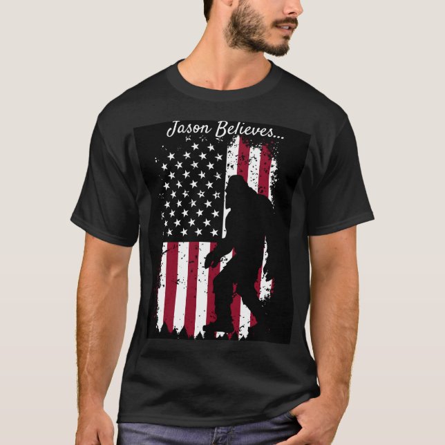 Patriotic Bigfoot T-Shirt (Vorderseite)